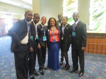 2013: Haitian students with an American Student Advisor